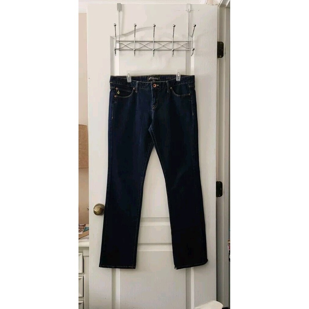 Volcom Women's Straight Leg Blue Jeans Pants‎ Mid-Rise Pockets Size 13